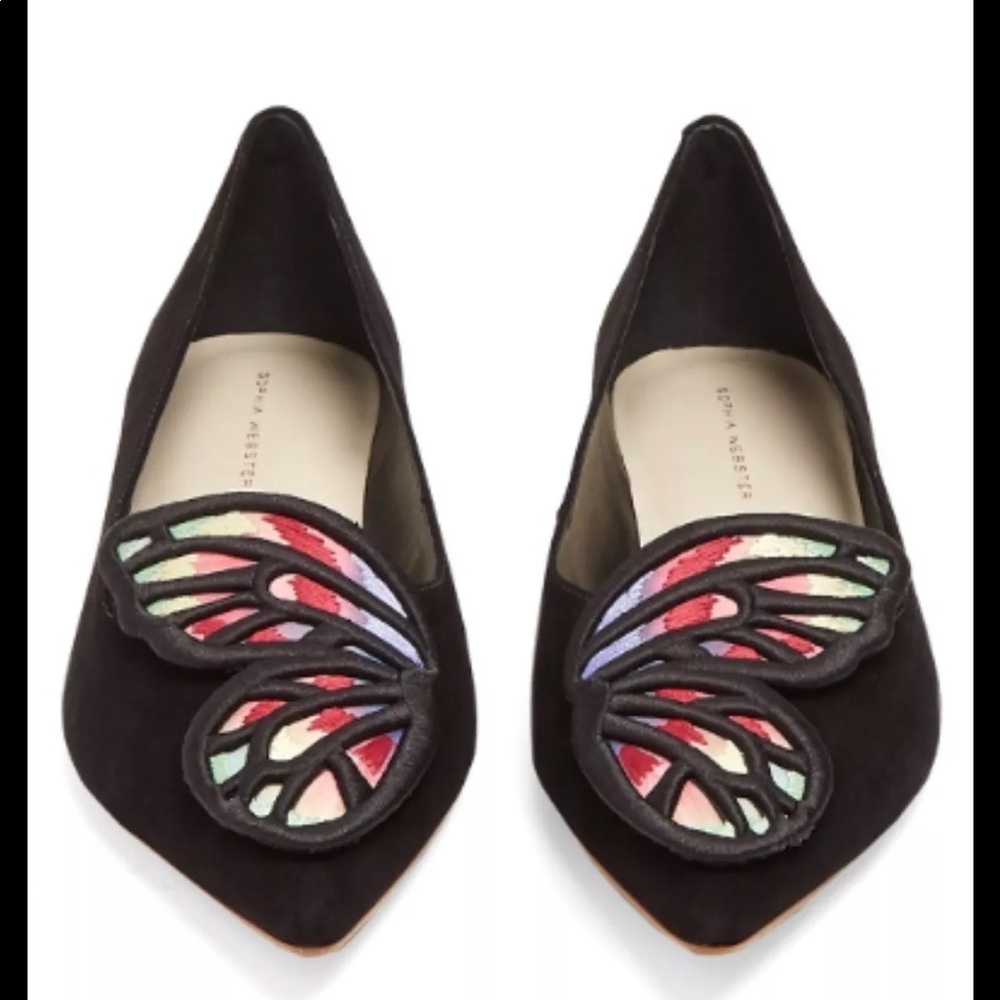 Sophia Webster Bibi Butterfly flats, NWT, IT39